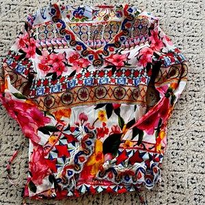 Desigual Floral Print Long Sleeve- Medium